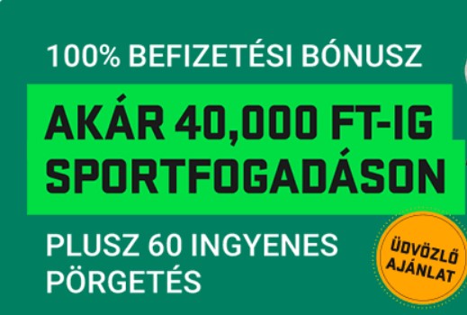 100% befizetési bónusz